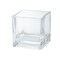 CC Home Furnishings 4" Clear Square Glass Tabletop Flower Vase